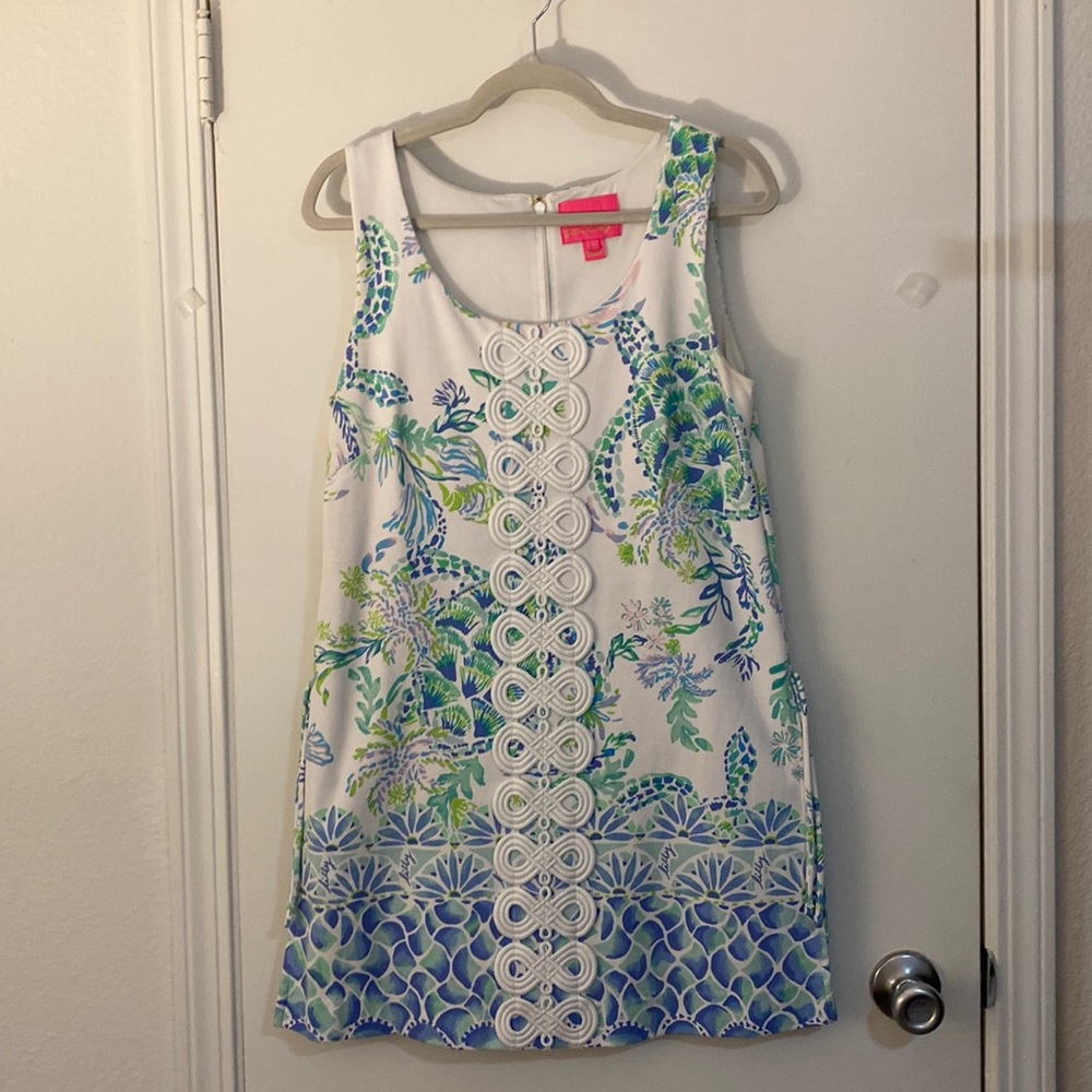 Lilly Pulitzer Sammi Romper In Resort White Aqua Lounge Engineered Romper